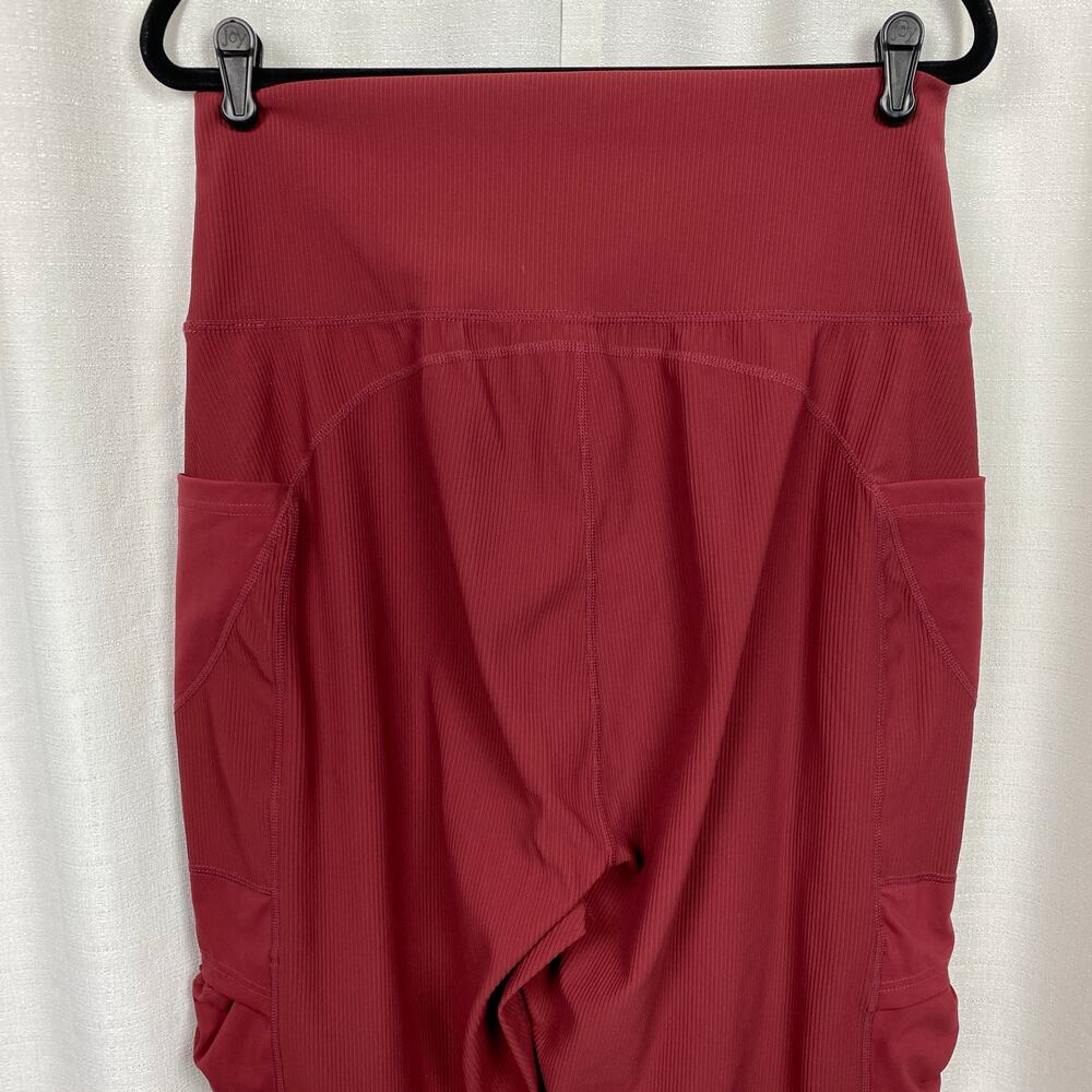Free People Movement Red Take A Hike Harem Jogger Pants Sz.L - Picture 11 of 13